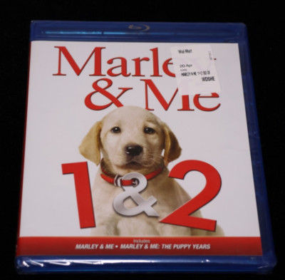 Marley & Me 1 & 2 The Puppy Years  2-movies Blu-Ray New, Sealed!