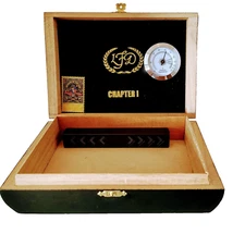 La Flor Dominicana Stash Box, Humidor, Hygrometer, Humidifier cigar box wooden