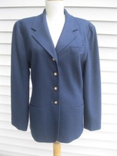 CLASSIC Pendleton Navy CREST BUTTONS Wool BLAZER JACKET 12
