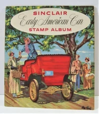 1952 Vintage Sinclair Oil Co Early American Car Stamp Album Unused Dist Stock