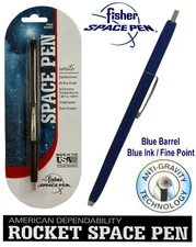 Fisher Space Pen #SPR81 / Blue Rocket Pen with Blue Ink