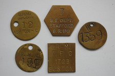 5 Railway Related Tokens incl Euston Ashton & Stafford
