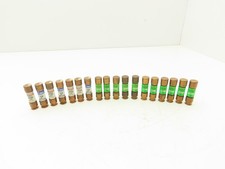 Various Mfr Dual Element Time Delay Fuse 6-10A 250VAC Class RK5 Mixed Lot of 18