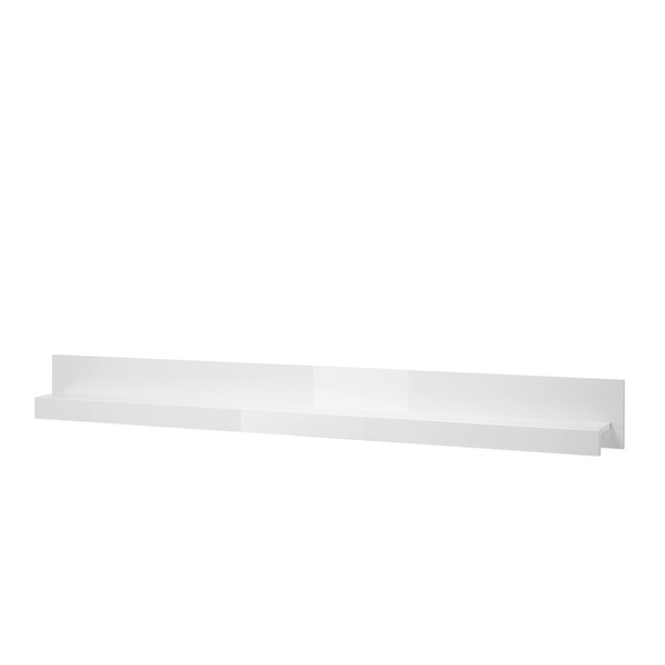 Wandregal 217Cm Wohnzimmer Esszimmer Regal Cd Dvd BüCherregal Ablage Paneel Weiß-image