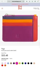 Italian Handmade Dudu Tiago Card Holder Brand New