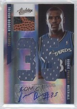 2010 Absolute Memorabilia Rookie Premiere Materials 7/25 Trevor Booker Auto 1u6