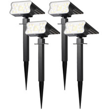 Luces solares IP67 60 LED, 3 modos, exterior jard n/camino, encendido autom tico