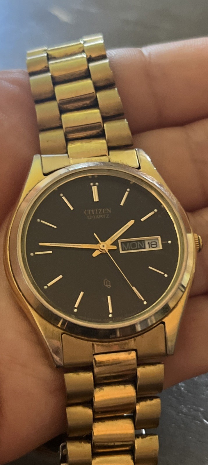 Citizen Day Date 1100-S63936 HSB Stainless Steel Watch