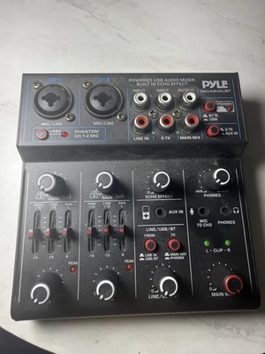 Pyle Professional Wireless DJ Audio - 4 Channel Bluetooth Controller Sound Mixer