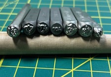Set of 7 Steel Jewelry metal stamping tools, Beadsmith, ImpressArt, see descript