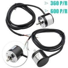 360/600P/R Photoelectric Incremental Rotary Encoder 5V-24V AB Two Phases Shaft