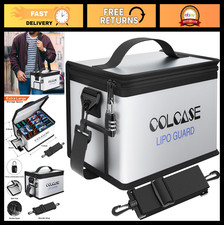 Fireproof Battery Storage Bag with Combination Lock - Explosionproof Silicone Co