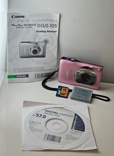 Canon PowerShot SD1300 IS Digital ELPH 12.1MP 4x Wide Zoom Camera Pink -TESTED