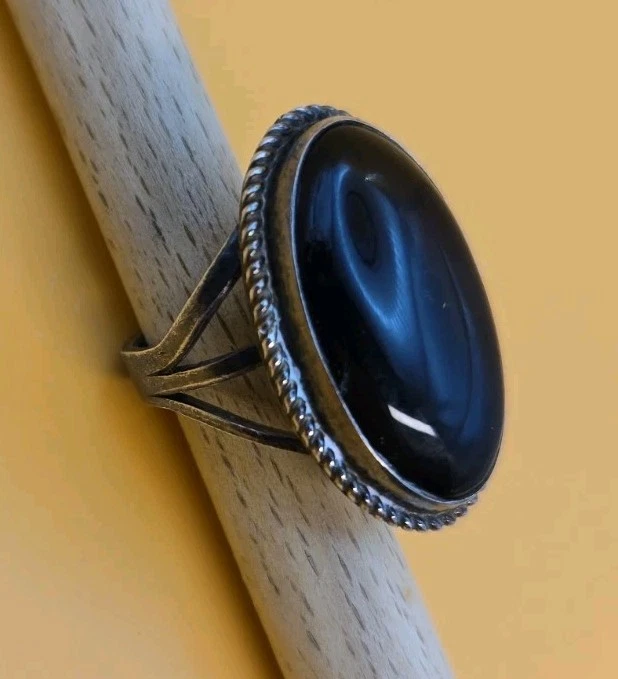 Navajo Onyx In Native American Rings for sale | eBay