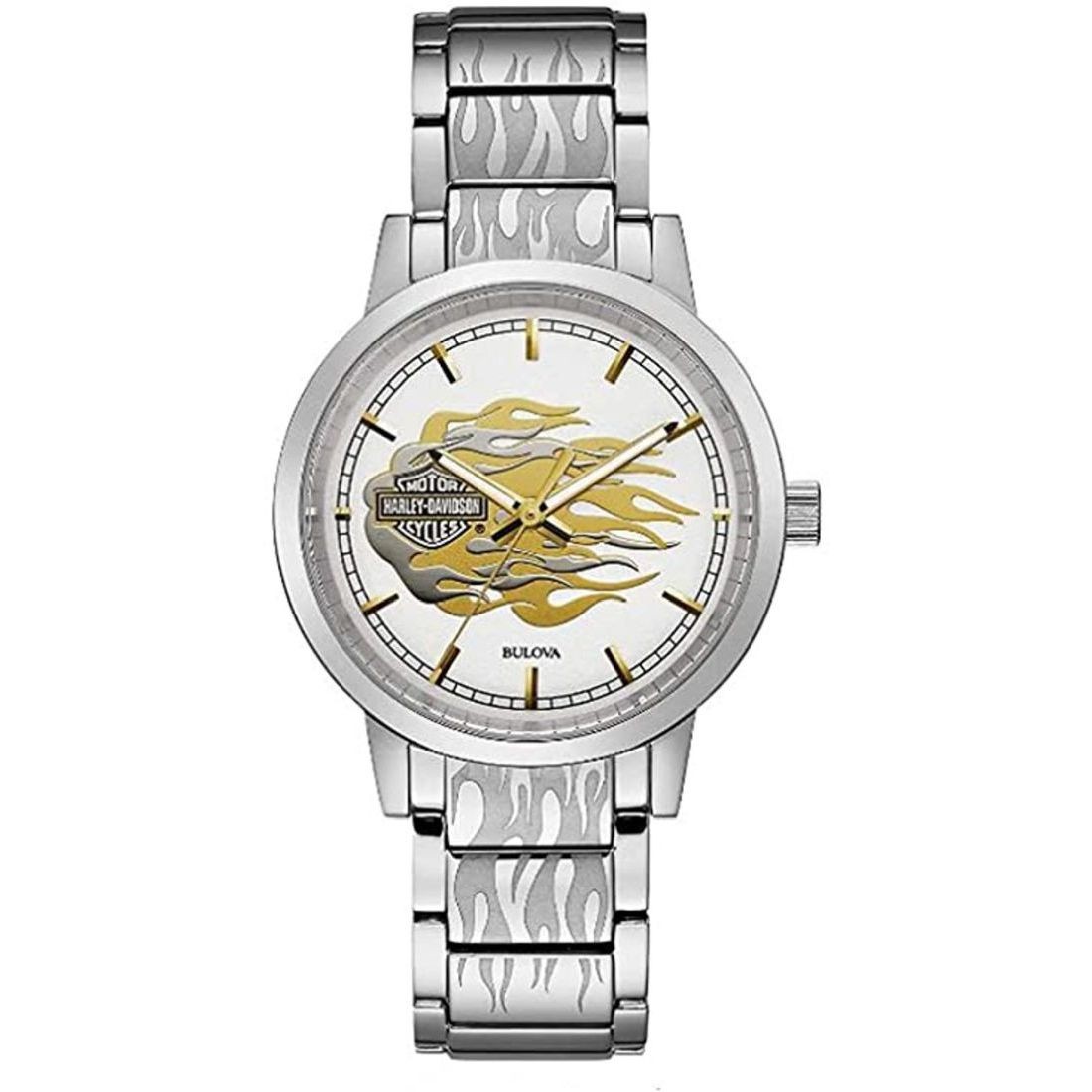 Bulova Harley Davidson Women's Metallic Flames Watch 76L191