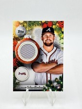 2025 Topps Holiday Spencer Schwellenbach #PR-SSC Player Relics Atlanta Braves