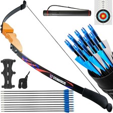 30/40lbs Professional Bow And Arrow Recurve Bow Wooden Split Bow And Arrow Set