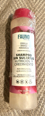 Shampoo Cebolla Nutricion Y Crecimiento SIN SULFATOS