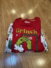 Grinch PJ Set For Women Holiday Family Pajamas-SZ Lg New Out Of Package
