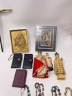 Lot religious Catholic Items Medals Rosaries Crucifixes  Missal Statues — photo 3