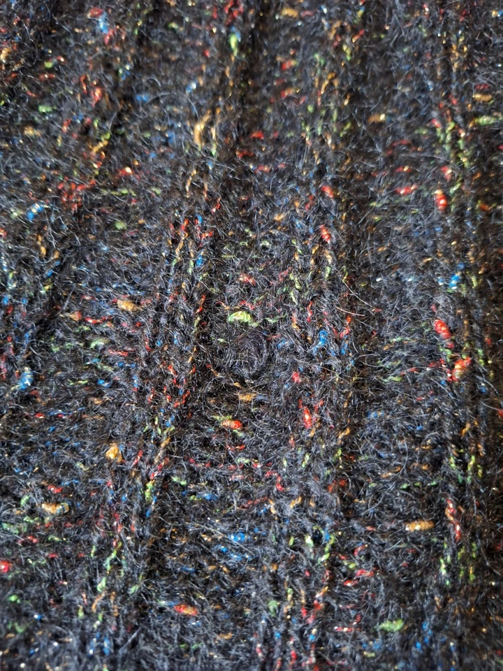 Cárdigan vintage Carducci mezcla mohair confeti metálico mediano Foto 3 de 4