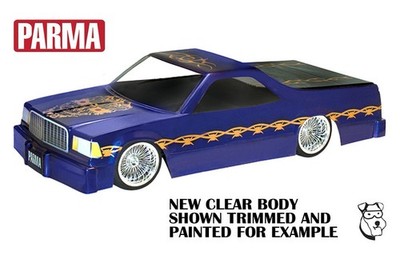 #10142 - 1/10 PARMA Chevy El Camino G Body Clear RC Body Vintage