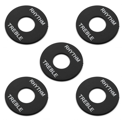 5x schwarz/gold LP Gitarre Kippschalter Unterlegscheibe Rhythmus Höhen Ring für Les Paul - Bild 20 von 37