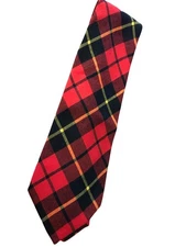 Vtg Macintosh Tartan Plaid Holt Renfrew Wool Tie 