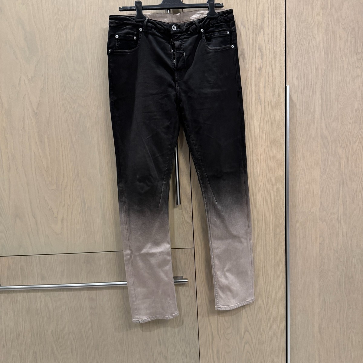 Rick Owens Drkshdw Black Pearl Gradient Jeans - Size 36 - Black 