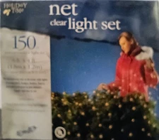 Holiday Time Clear Bulbs 150 NET Light Set Indoor Outdoor 24 sqft NIB 6ft x 4ft
