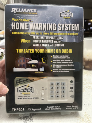 Reliance Phone Alert Home Warning System THP201 Home Monitoring System Call