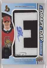 2019-20 SP Game Used Draft Day Marks Rookies 10/35 Drake Batherson Auto 02ka