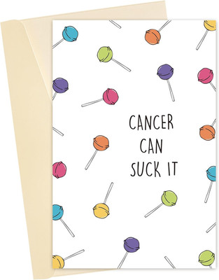 Cute Cancer Support Card, Funny Cancer Get Well Greeting Card, Cancer Fighter En