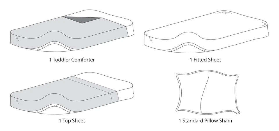 American Baby Company Heavenly Soft Minky Dot Chenille Toddler Bedding Set - Image 2 of 4