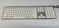 Macally Wireless Full Size White  Silver Keyboard Model acebtkey