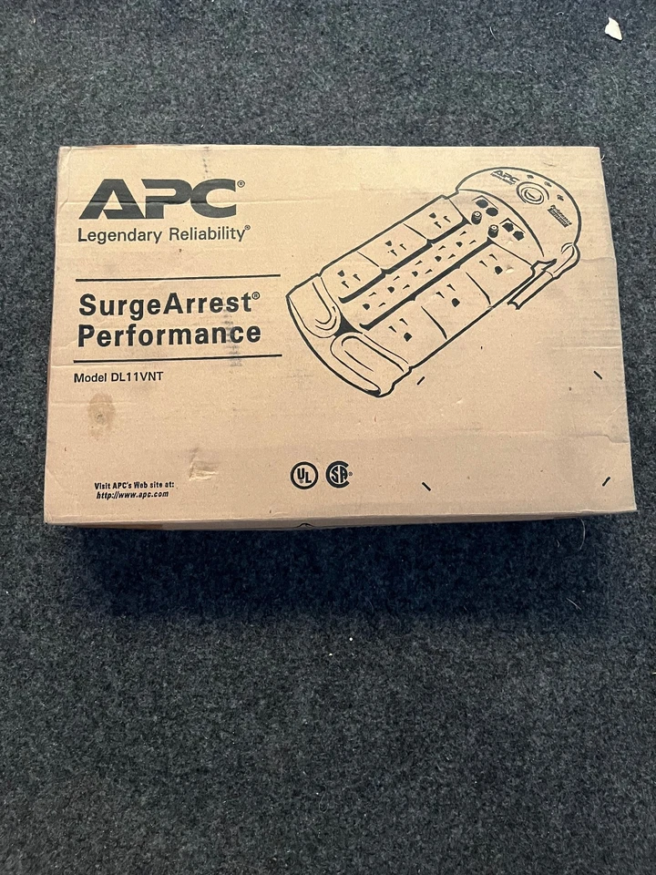 APC Performance Surge Arrest 11 Nema 10FT Cord with T2 Splitter Coax DL11VNT - Image 2 of 2