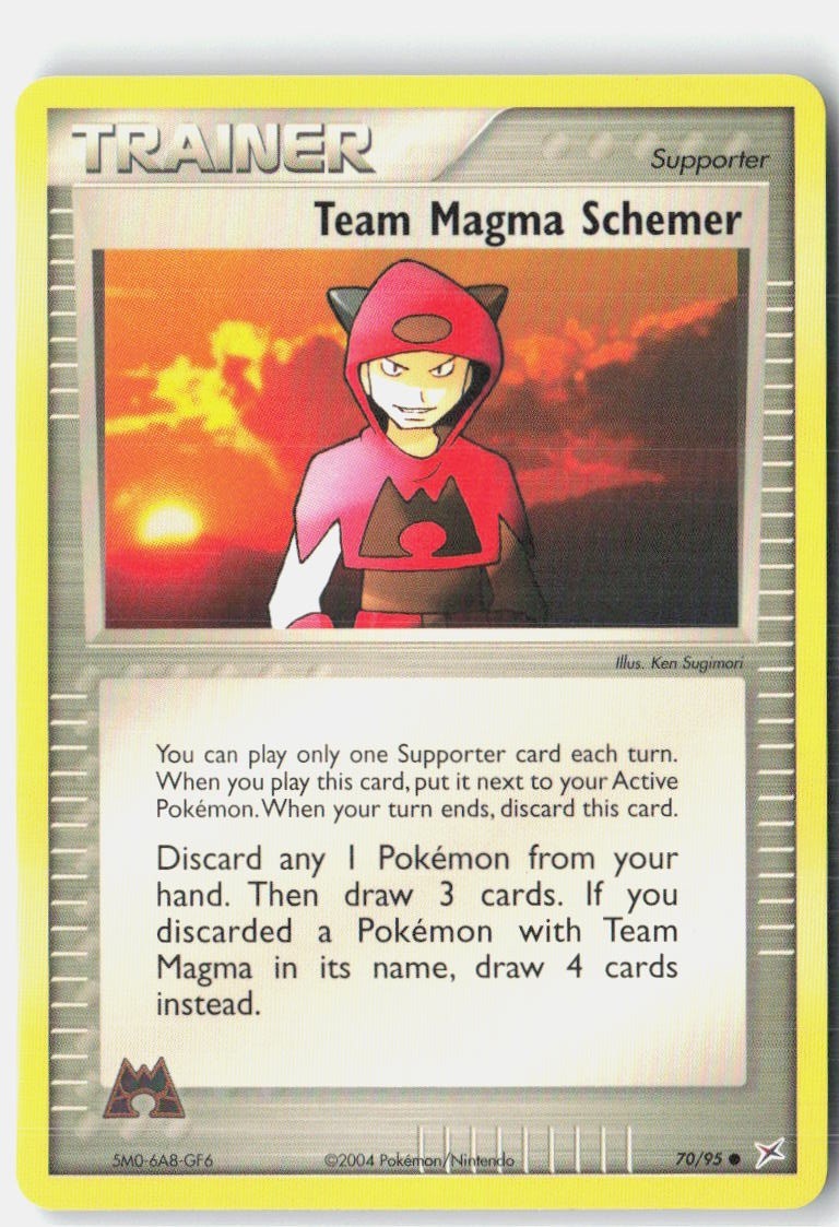 Team Magma Schemer 70/95 Common Team Magma vs Team Aqua Pokemon Lightly Played