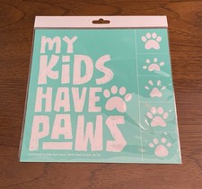NEW My Kids Have Paws Chalk Couture Chalk Transfer Stencil Size F 9 x9