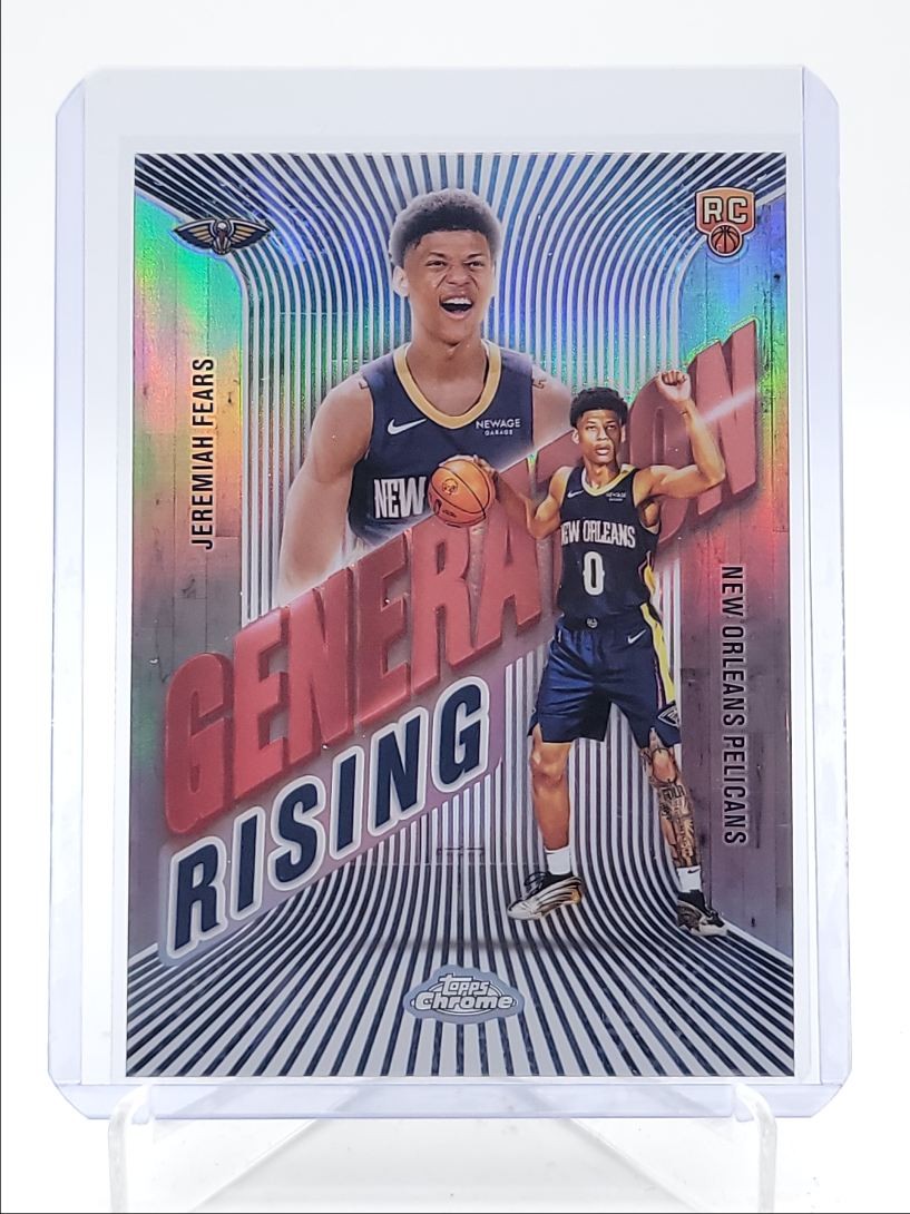 JEREMIAH FEARS 2025-26 TOPPS CHROME GENERATION RISING REFRACTOR B RC Q3464