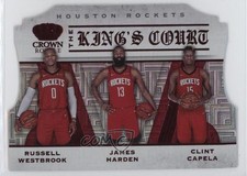 2019 Panini Crown Royale The King's Court Red /49 Clint Capela James Harden 13c1