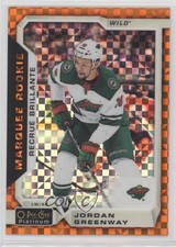 2018-19 O-Pee-Chee Platinum Orange Checkers 19/25 Jordan Greenway #161 1o3