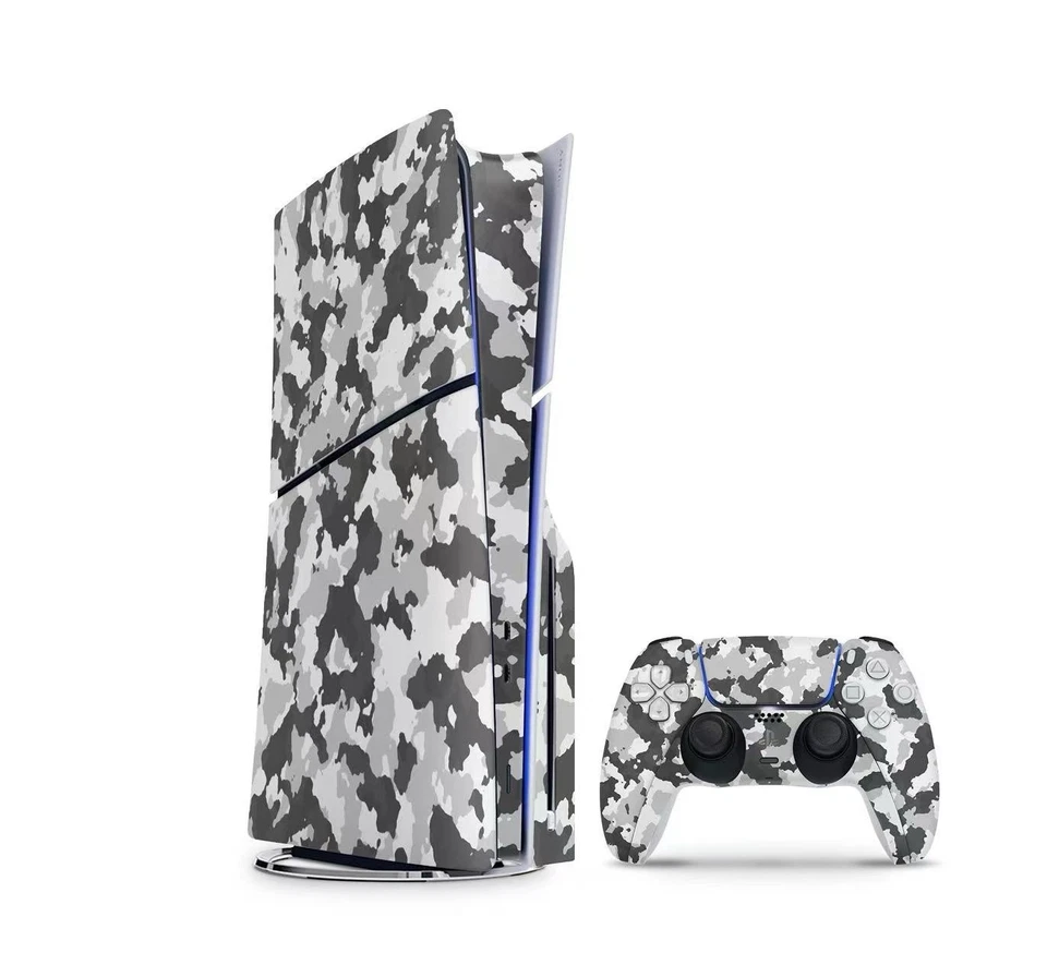 PLAYSTATION 5 HEAD CASE DESIGNS CAMOUFLAGE VINYL SKIN FOR PS5 SLIM DISC CONSOLE & CONTROLLERS