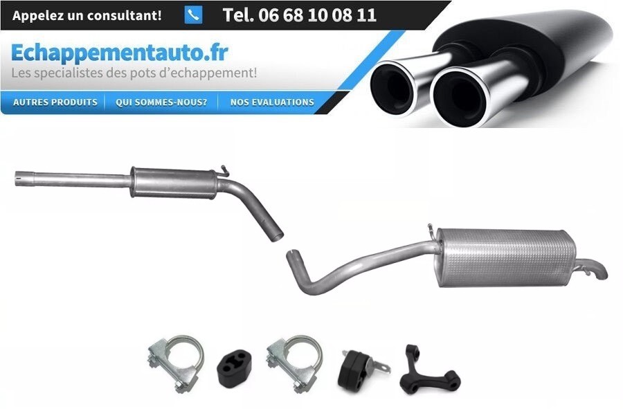 Échappement Seat Ibiza IV 1.2 TSi remplacement silencieux pour entretien carrosserie