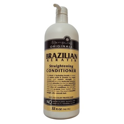 Renpure Originals Brazilian Keratin Straightening Conditioner 32 oz