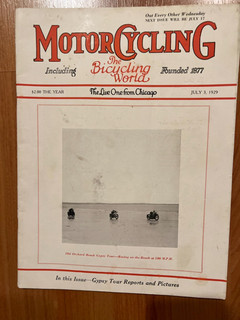 July 3 1929 Motorcycling magazine