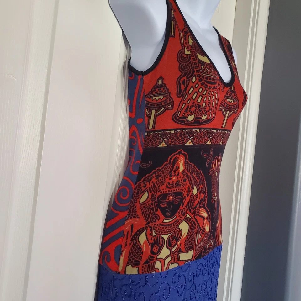 Vestido De Colección CUSTO BARCELONA Bordado Boho Cottagecore Ravencore Indie Pequeño  Foto 4 de 4