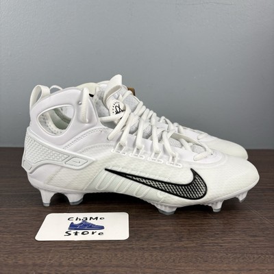 Mens Size 7 Nike Lacrosse Cleats Huarache 9 Elite LAX Low Top White FD0088-101 Nike Huarache 9 Elite Mid LAX Lacrosse Cleats White FD0088  main image 3