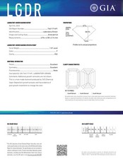 1.01 Ct Emerald Cut GIA Certified Lab Grown CVD Diamond F Color VS2 Clarity 420.79 per carat