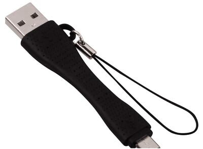 Hama 6cm Lade-Kabel Kurz Daten-Kabel Micro-USB Adapter ideal für Powerbank Handy