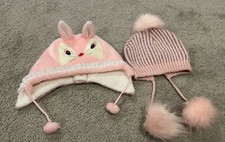 2 Girl Pink Beanie-size-2/4 Years 